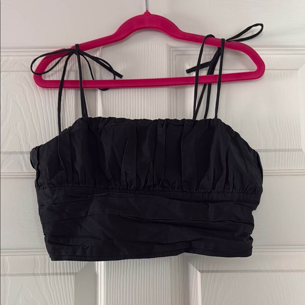 Black F21 crop top